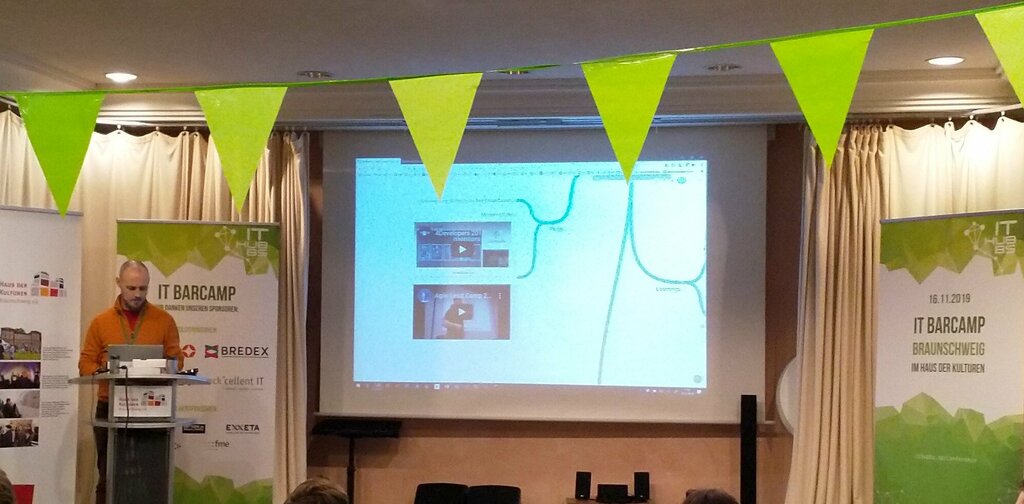 Tim bei seinem gut besuchten Talk