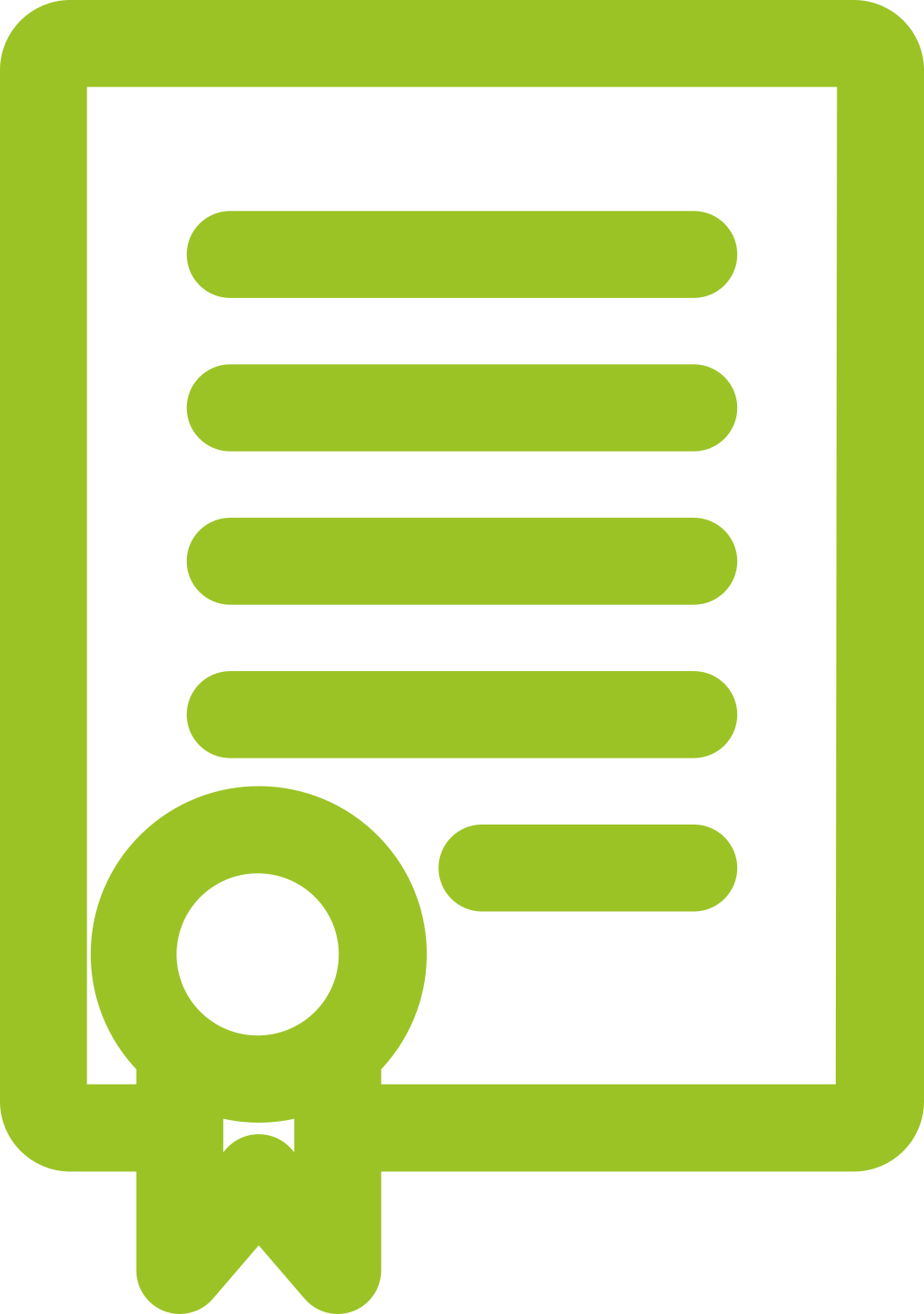 Icon – Darstellung eines Schriftstücks